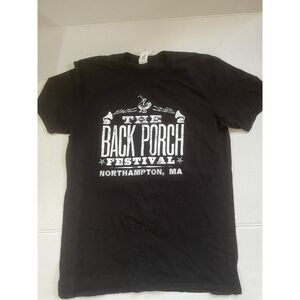 Back Porch Festival Radio Shirt Size M Black‎ Northampton Massaschusetts Folk